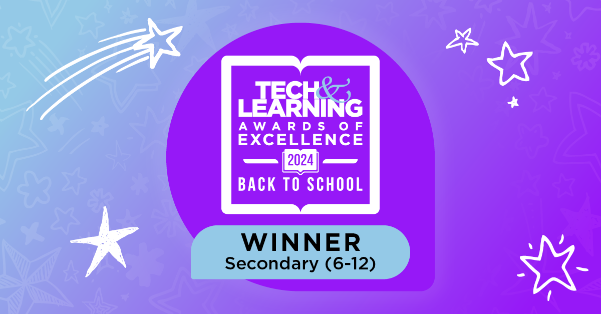 Tech & Learning Awards of Excellence Back to School 2024 Award